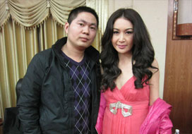 广州超凡国际与明星合影